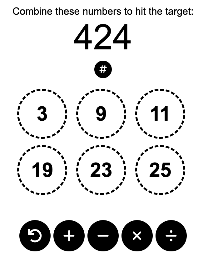 A harder Digits puzzle.